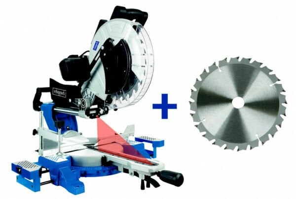 Scheppach HM 140L  Gönye testeresi,sağ sol yatarlı,  lazerli ve LED'li  305mm 2000wat.