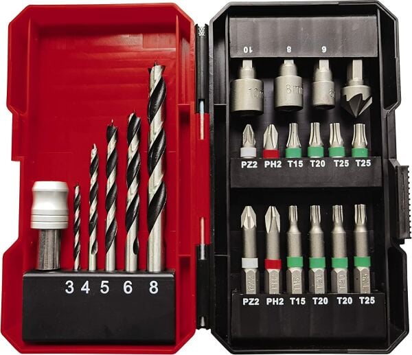 Einhell TE-CD 18/2 Li-i 18 V 2.5 Ah Akülü Darbeli Matkap Seti + 22 Parça Vidalama Set