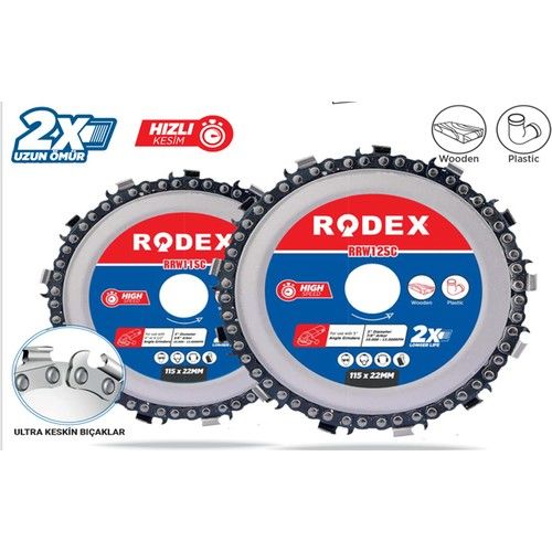 Rodex RRW115C Ahşap Oyma Işleme Diski 115MM