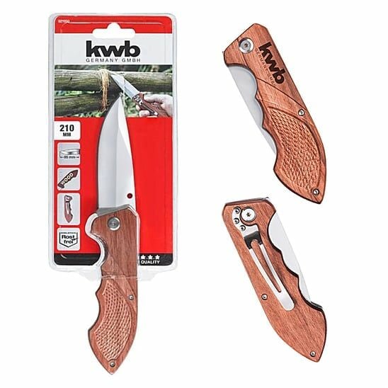 Kwb Katlanır  Avcı Bıçağı Kemer Klipsli 160mm 49021990