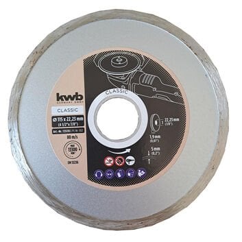 Kwb 725170 Classıc Elmas Kesici 115X22,33 Mm