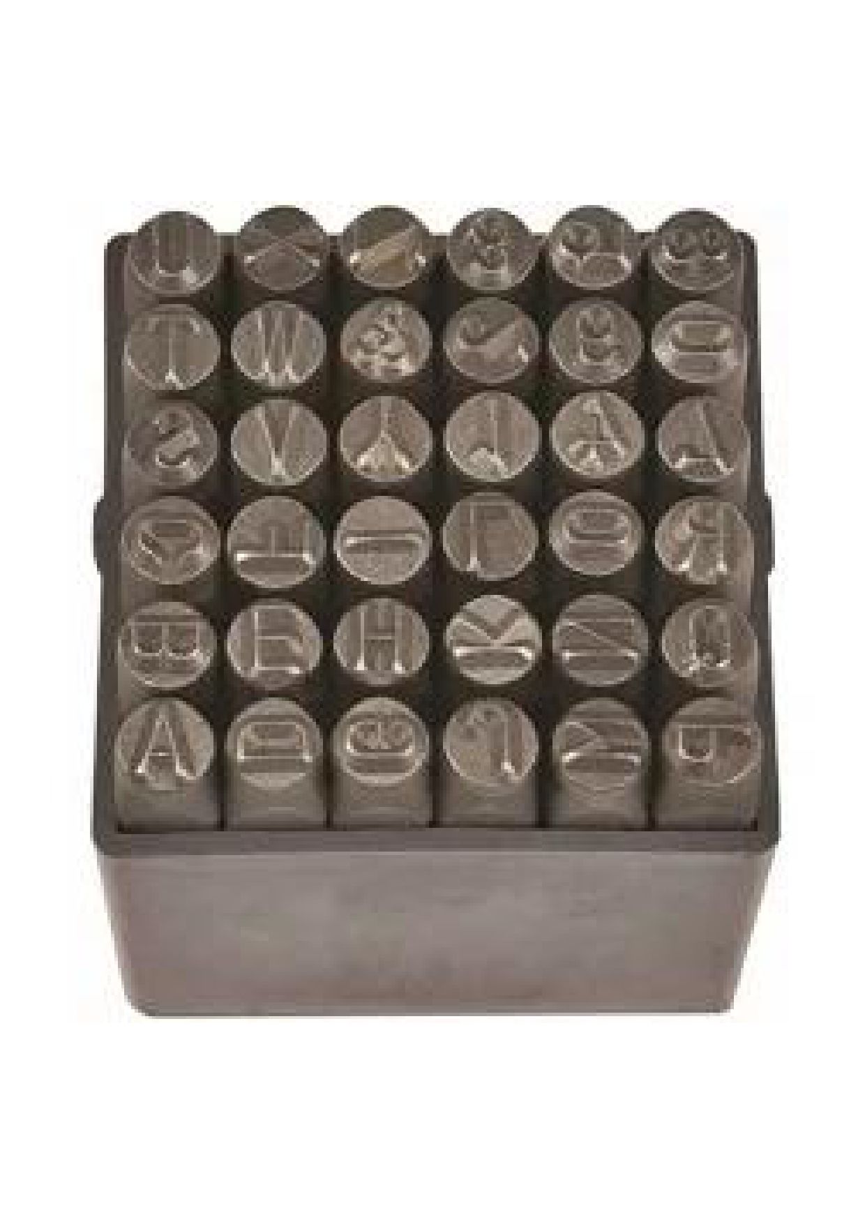 Partner PT03045 8mm 36 Parça Çelik Harf Ve Rakam