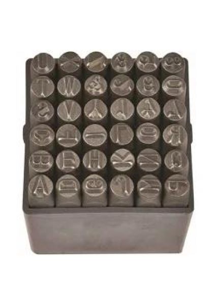 Partner PT03045 8mm 36 Parça Çelik Harf Ve Rakam