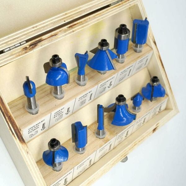 Topshop TH03039 12 Parça Ahşap Ağaç Oyma Freze bıçak seti.