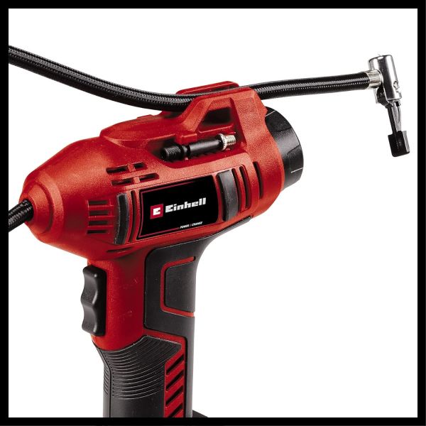 Einhell Akülü Oto Hava Kompresörü CE-CC 18 Li-Solo Power X-Change (18V, maks. 11 bar, 60 cm hava hortumu, otomatik kapanma fonksiyonu, akü dahil değildir) - 2071010