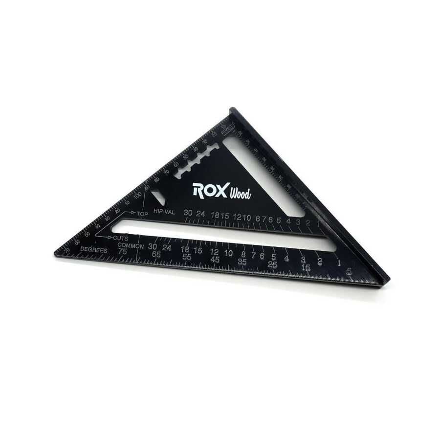 Rox Wood 0023 Alüminyum Üçgen Marangoz Gönye 45 derece  175 mm