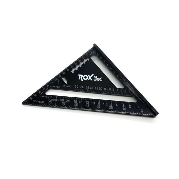 Rox Wood 0023 Alüminyum Üçgen Marangoz Gönye 45 derece  175 mm