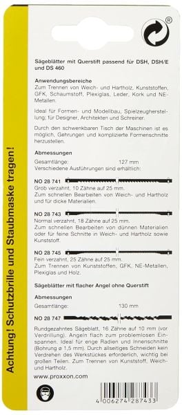 PROXXON DSH IÇIN TESTERE 12 LI 28743