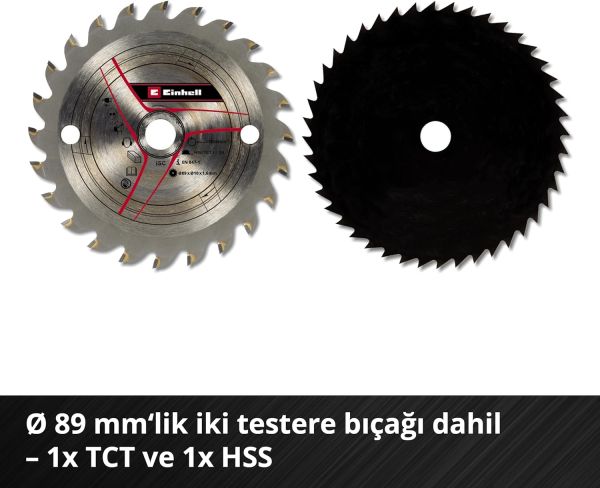 Einhell TE-CS 18V 89 mm Solo Mini Daire Testere (Akü ve Şarj Cihazı Dahil Değildir.)