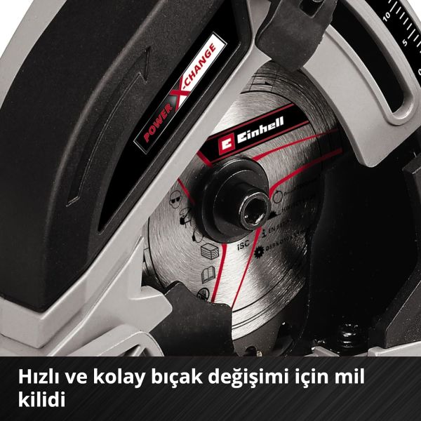 Einhell TE-CS 18V 89 mm Solo Mini Daire Testere (Akü ve Şarj Cihazı Dahil Değildir.)