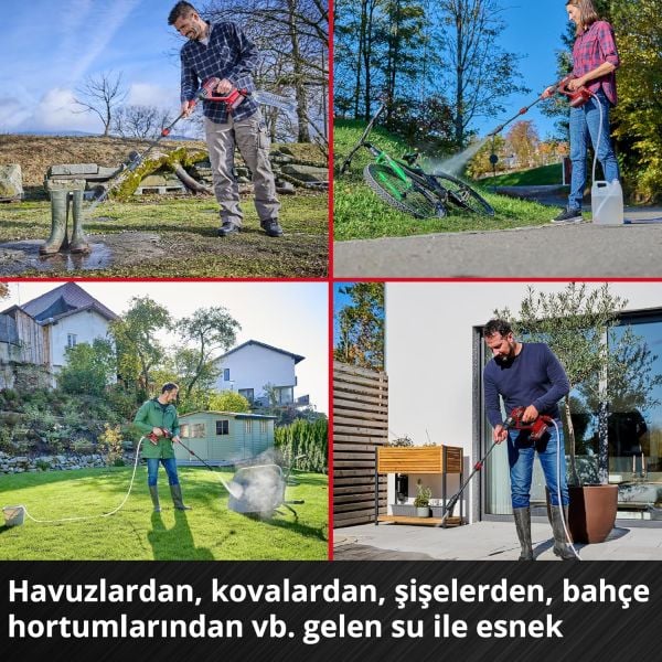 Einhell Hypresso 18/24-1, Akülü Yüksek Basınçlı Yıkama Tabancası (Akü ve Şarj Cihazı Dahil Değildir)