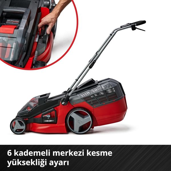Einhell GE-EM 43 Li M Kit 2x4.0 Ah Akülü Çim Biçme Makinesi - 3413130