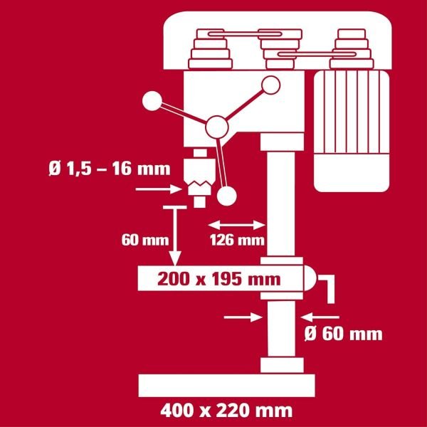 Einhell Tc-Bd 630/1 630w Sütunlu Matkap - 4520597