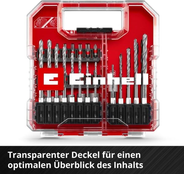 Einhell 40 Parça Delici ve vidalama uç seti L-CASE kutu