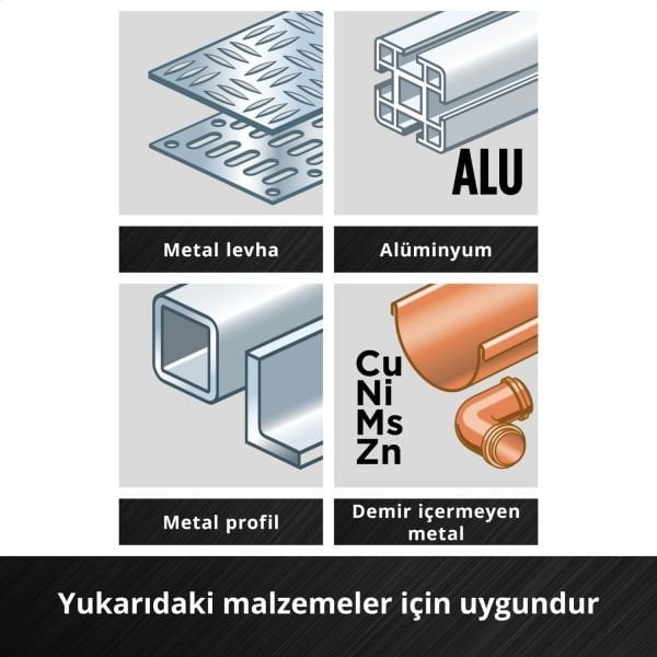 Einhell Metal delme uç seti 10 parça, S-CASE kutu - 49108723