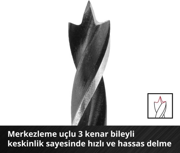 Einhell S-CASE 10 Parçalı Ahşap Matkap Ucu Seti - 49108733