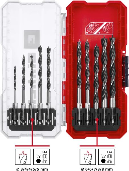 Einhell S-CASE 10 Parçalı Ahşap Matkap Ucu Seti - 49108733