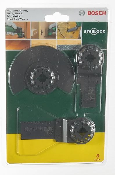 Bosch Professional  Çok Işlevli Aletler için 3'Lü Promo Ahşap Setİ