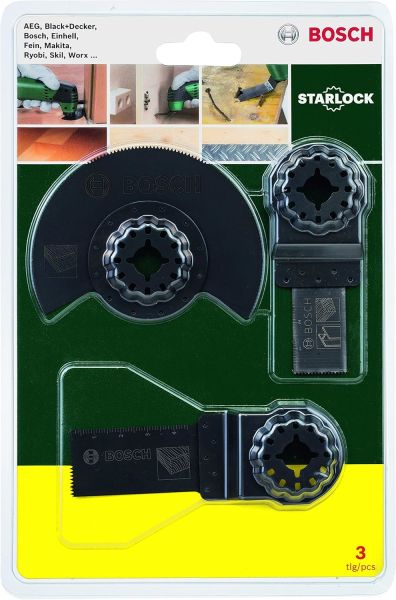 Bosch Professional  Çok Işlevli Aletler için 3'Lü Promo Ahşap Setİ