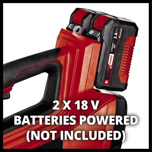 Einhell GP-LB 36/210 Li E -  Akülü Üfleme ve Einhell 18V 2x4,0 Ah PXC Twincharger Kit, Akü & Şarj Cihazı