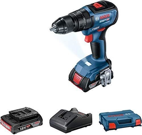 Bosch Professional GSB 18V-50 Akülü Darbeli Delme Vidalama Makinesi (18 Volt, 2 x 2,0 Ah Akü
