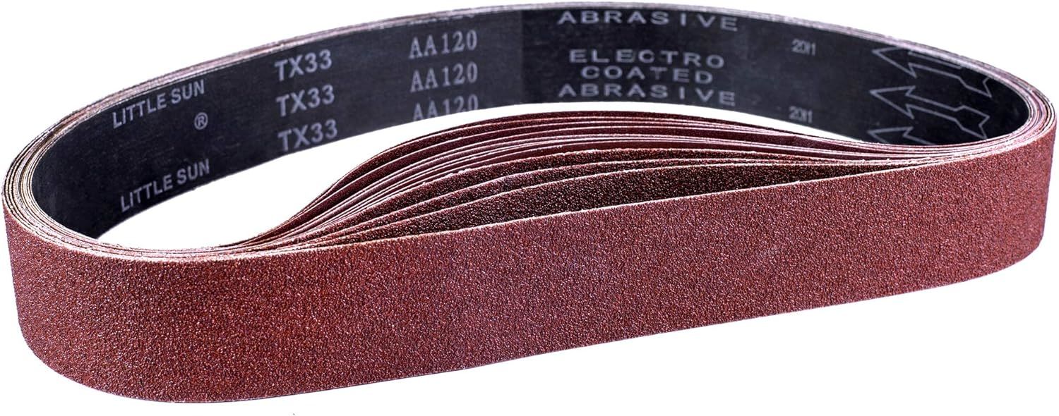 Sonsuz Band Zımpara bantları 50 x 686 mm, zımpara bandı seti, 5 adet 60/80/120  kum