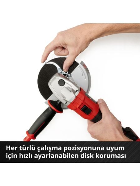 Einhell AXXIO 18/150 - Solo, Akülü Avuç Taşlama (Akü ve şarj cihazı dahil değildir)