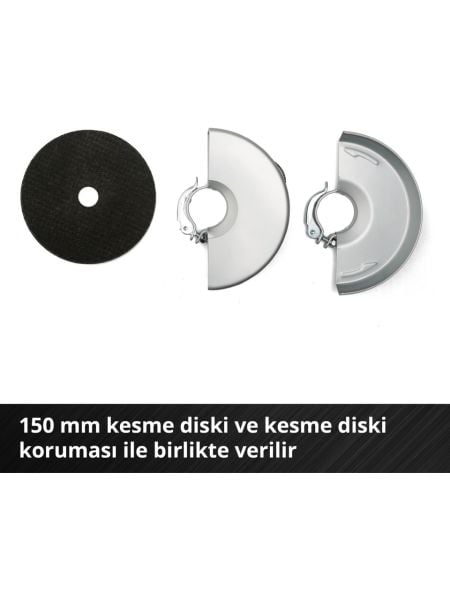 Einhell AXXIO 18/150 - Solo, Akülü Avuç Taşlama (Akü ve şarj cihazı dahil değildir)